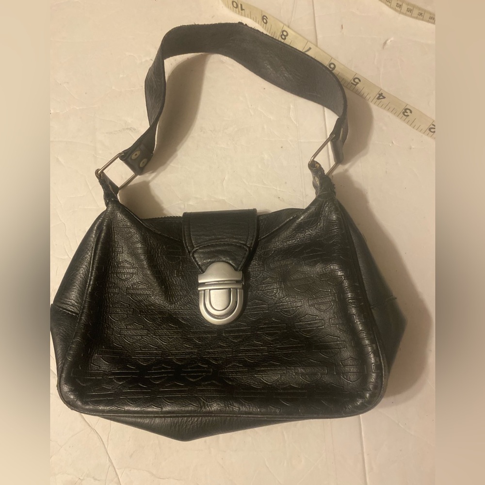 Harley Davidson Embossed Logo Hobo Style Purse